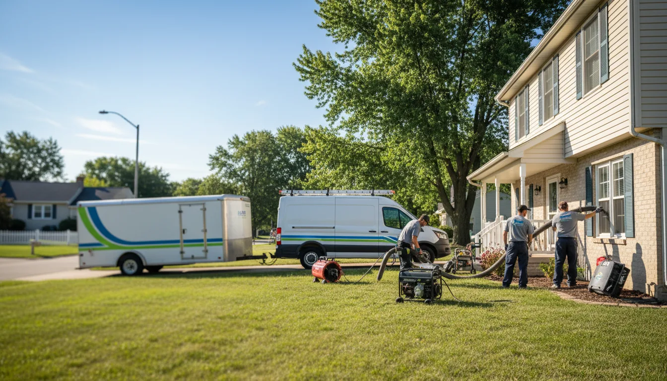 Flooded Basement Restoration And Cleanup With Repair in Dupo, IL near me